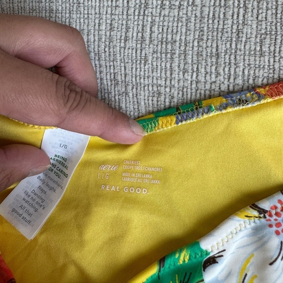 Aerie floral cheekiest Bikini bottoms - Picture 2 of 4
